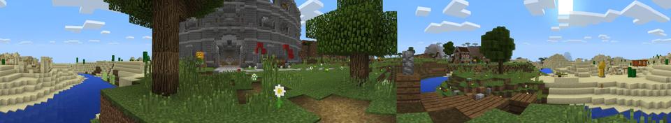 Panorama of the Minecraft Bedrock Marketplace product Monster Battle Arena created by Jigarbov Productions.