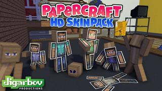 Thumbnail of the Minecraft Bedrock Marketplace product Papercraft HD Skin Pack created by Jigarbov Productions.