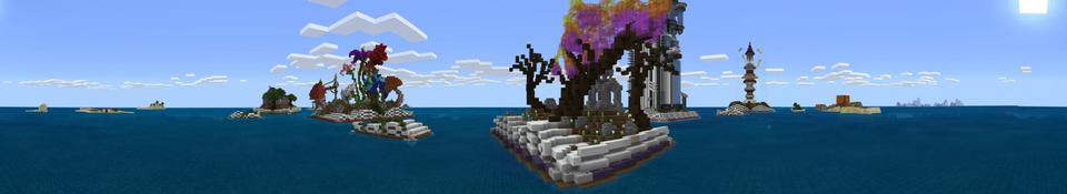 Panorama of the Minecraft Bedrock Marketplace product Papercraft Survival created by Jigarbov Productions.