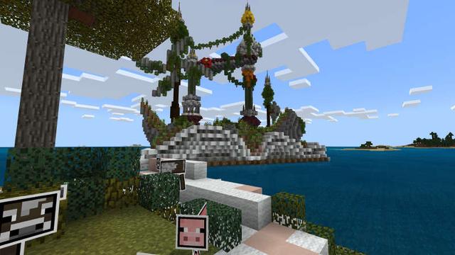 Screenshot of the Minecraft Bedrock Marketplace product Papercraft Survival created by Jigarbov Productions.