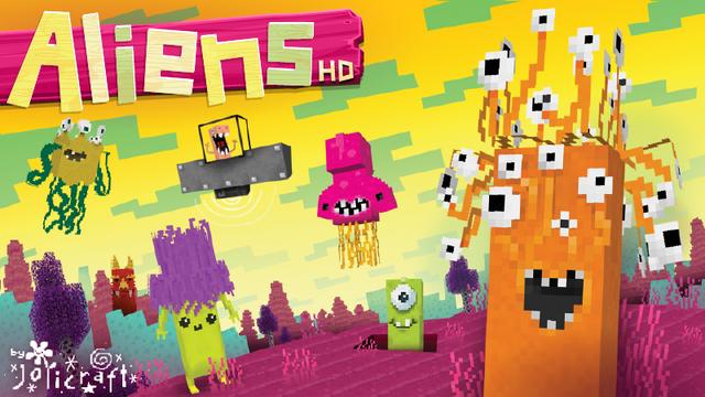 Thumbnail of the Minecraft Bedrock Marketplace product Jolicraft's Aliens HD created by Jolicraft.