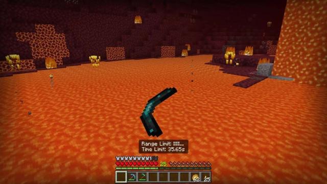Screenshot of the Minecraft Bedrock Marketplace product Boomerangs Add-On created by JWolf Creations.