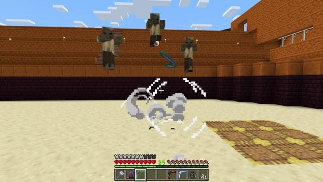 Screenshot of the Minecraft Bedrock Marketplace product Boomerangs Add-On created by JWolf Creations.