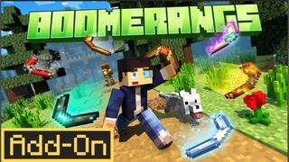 Thumbnail of the Minecraft Bedrock Marketplace product Boomerangs Add-On created by JWolf Creations.