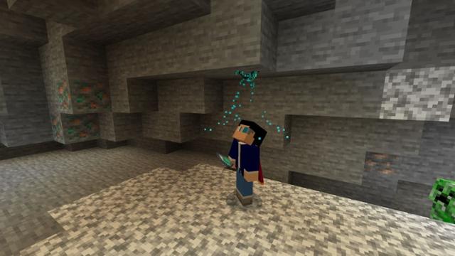Screenshot of the Minecraft Bedrock Marketplace product Echo Crystal Add-On created by JWolf Creations.