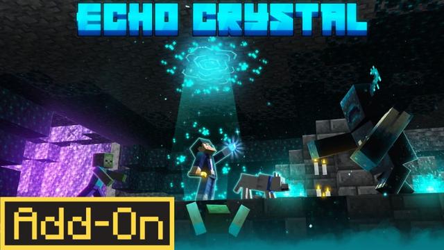 Thumbnail of the Minecraft Bedrock Marketplace product Echo Crystal Add-On created by JWolf Creations.
