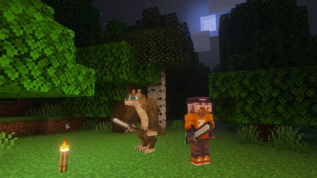 Screenshot of the Minecraft Bedrock Marketplace product LycanForge Add-On created by JWolf Creations.
