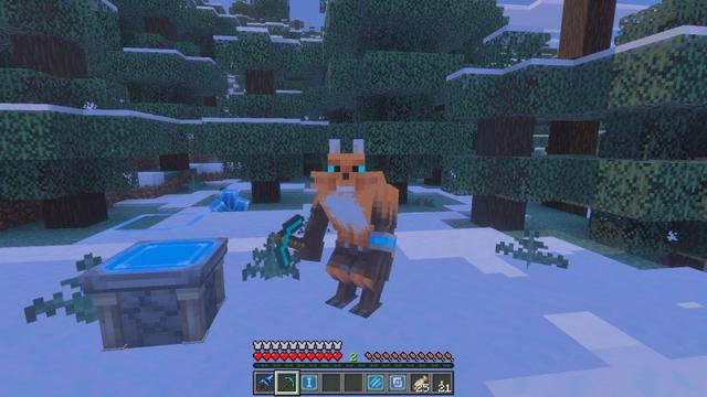 Screenshot of the Minecraft Bedrock Marketplace product LycanForge Add-On created by JWolf Creations.