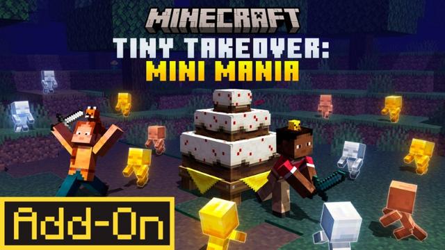 Thumbnail of the Minecraft Bedrock Marketplace product Tiny Takeover: Mini Mania created by JWolf Creations.