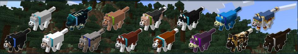 Panorama of the Minecraft Bedrock Marketplace product Wolves Plus created by JWolf Creations.