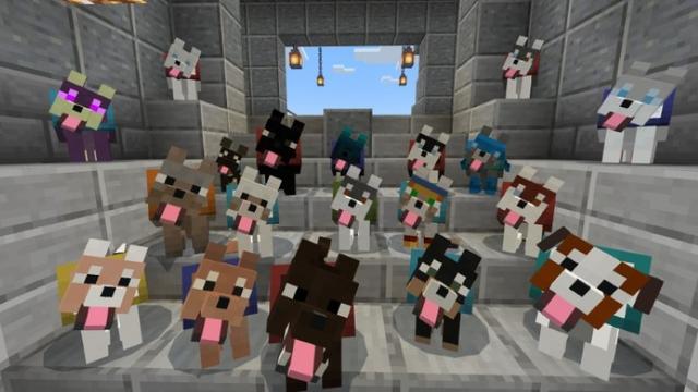 Screenshot of the Minecraft Bedrock Marketplace product Wolves Plus created by JWolf Creations.