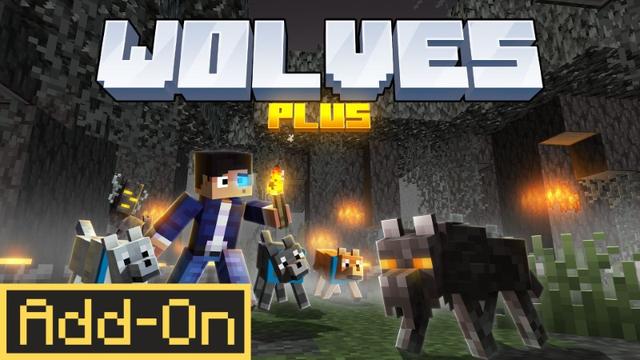 Thumbnail of the Minecraft Bedrock Marketplace product Wolves Plus created by JWolf Creations.