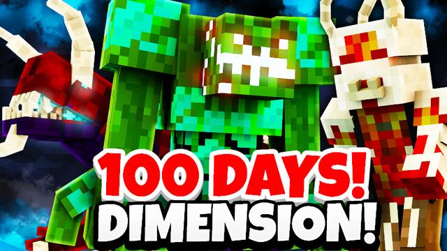 Thumbnail of the Minecraft Bedrock Marketplace product 100 Days Dimension Survival created by KA Studios.