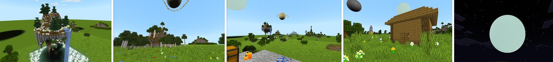 Panorama of the Minecraft Bedrock Marketplace product 100 Days Flat World Survival created by KA Studios.