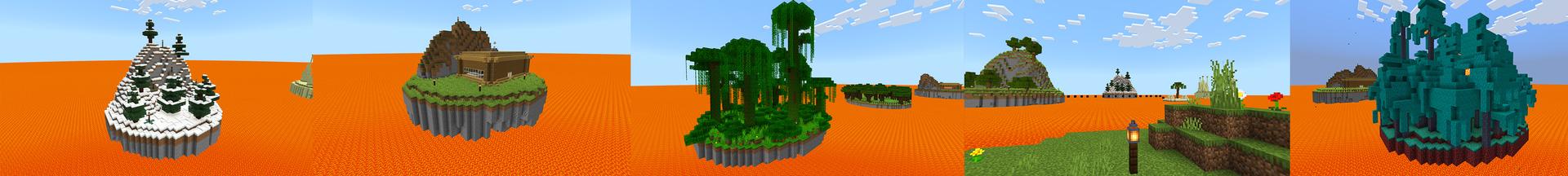 Panorama of the Minecraft Bedrock Marketplace product 100 Days: Lava Survival created by KA Studios.