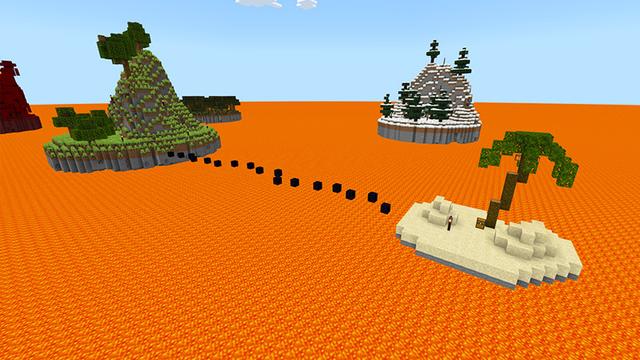 Screenshot of the Minecraft Bedrock Marketplace product 100 Days: Lava Survival created by KA Studios.