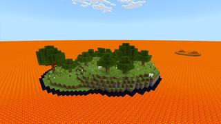 Screenshot of the Minecraft Bedrock Marketplace product 100 Days: Lava Survival created by KA Studios.