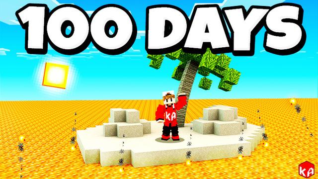 Thumbnail of the Minecraft Bedrock Marketplace product 100 Days: Lava Survival created by KA Studios.