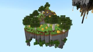 Screenshot of the Minecraft Bedrock Marketplace product 100 Days: Lucky Block SkyBlock created by KA Studios.