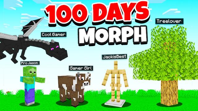 Thumbnail of the Minecraft Bedrock Marketplace product 100 Days MORPH created by KA Studios.