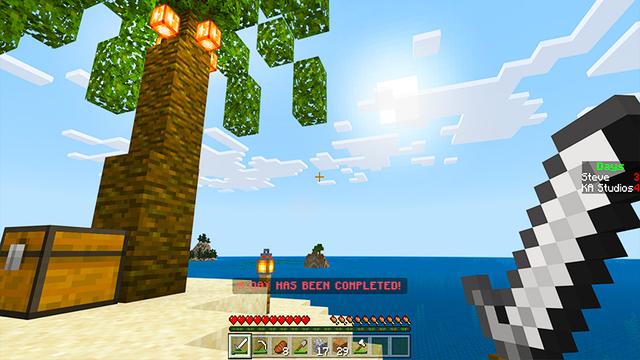 Screenshot of the Minecraft Bedrock Marketplace product 100 Days Ocean Only World created by KA Studios.