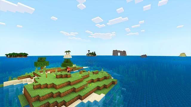 Screenshot of the Minecraft Bedrock Marketplace product 100 Days Ocean Only World created by KA Studios.