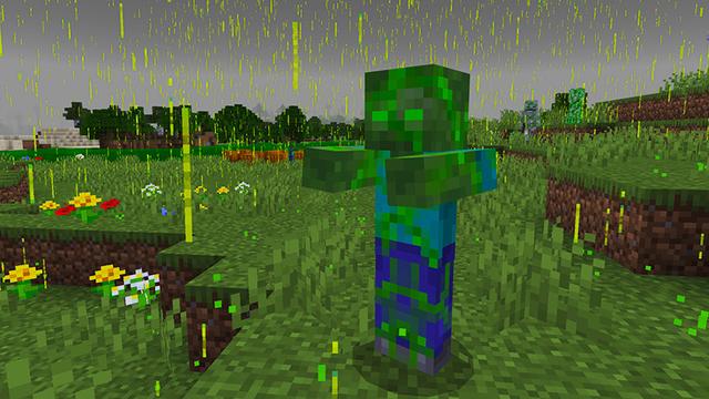 Screenshot of the Minecraft Bedrock Marketplace product 100 Days TOXIC Rain created by KA Studios.