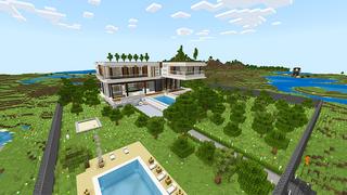 Screenshot of the Minecraft Bedrock Marketplace product 2022 Modern Mansion created by KA Studios.