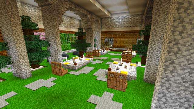 Screenshot of the Minecraft Bedrock Marketplace product 2024 Modern Mansion created by KA Studios.