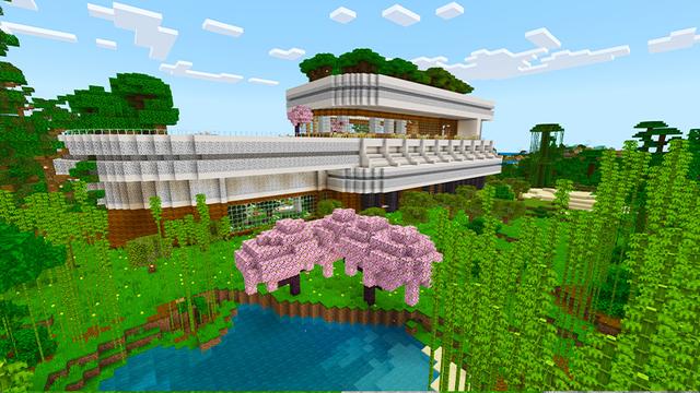 Screenshot of the Minecraft Bedrock Marketplace product 2024 Modern Mansion created by KA Studios.