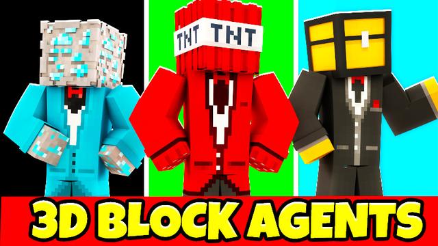 Thumbnail of the Minecraft Bedrock Marketplace product 3D Block Agents created by KA Studios.