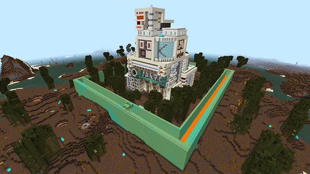 Screenshot of the Minecraft Bedrock Marketplace product Alien VS Bunker! created by KA Studios.