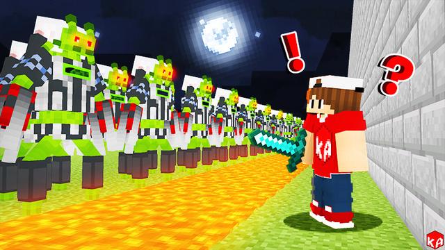 Thumbnail of the Minecraft Bedrock Marketplace product Alien VS Bunker! created by KA Studios.