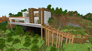 Screenshot of the Minecraft Bedrock Marketplace product Bookshelf Bunker created by KA Studios.