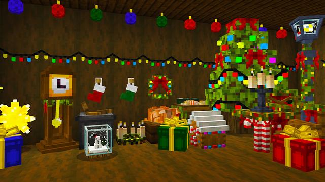 Screenshot of the Minecraft Bedrock Marketplace product Christmas Decorations Add-On created by KA Studios.