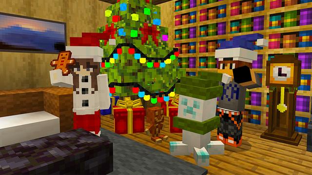 Screenshot of the Minecraft Bedrock Marketplace product Christmas Decorations Add-On created by KA Studios.