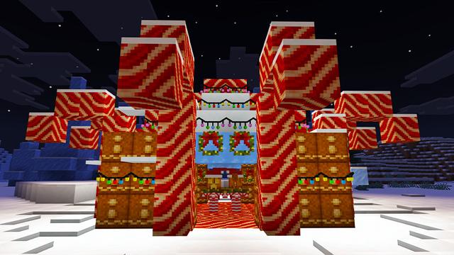 Screenshot of the Minecraft Bedrock Marketplace product Christmas Decorations Add-On created by KA Studios.