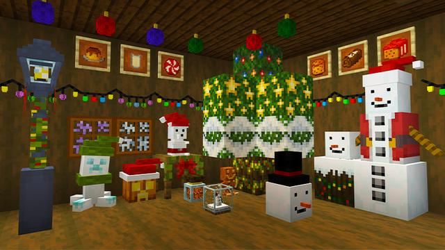 Screenshot of the Minecraft Bedrock Marketplace product Christmas Decorations Add-On created by KA Studios.