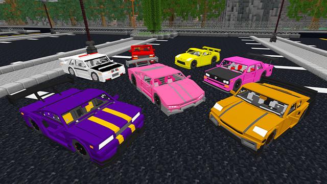 Screenshot of the Minecraft Bedrock Marketplace product City Street Cars! created by KA Studios.