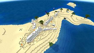 Screenshot of the Minecraft Bedrock Marketplace product Crashed Plane Island created by KA Studios.