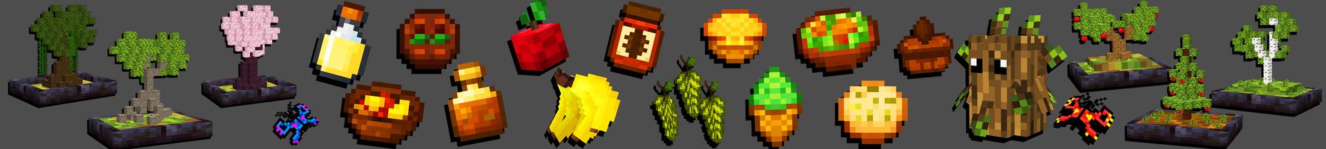 Panorama of the Minecraft Bedrock Marketplace product Dynamic Tree Generation Add-On created by KA Studios.