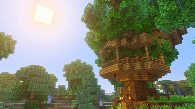 Screenshot of the Minecraft Bedrock Marketplace product Dynamic Tree Generation Add-On created by KA Studios.