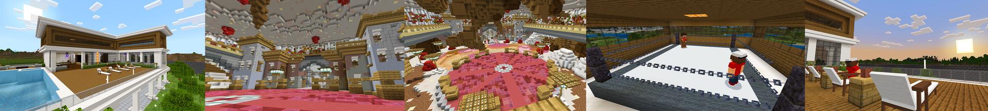 Panorama of the Minecraft Bedrock Marketplace product How To Live Inside a CAKE! created by KA Studios.