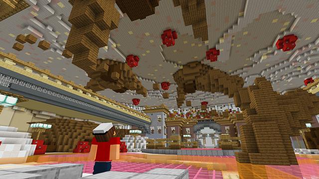 Screenshot of the Minecraft Bedrock Marketplace product How To Live Inside a CAKE! created by KA Studios.