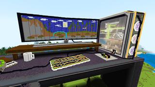 Screenshot of the Minecraft Bedrock Marketplace product How To Live Inside Gaming PC created by KA Studios.
