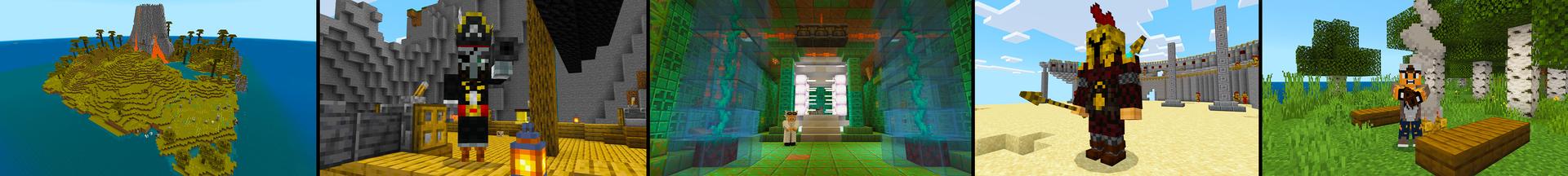 Panorama of the Minecraft Bedrock Marketplace product Islands Adventure! created by KA Studios.
