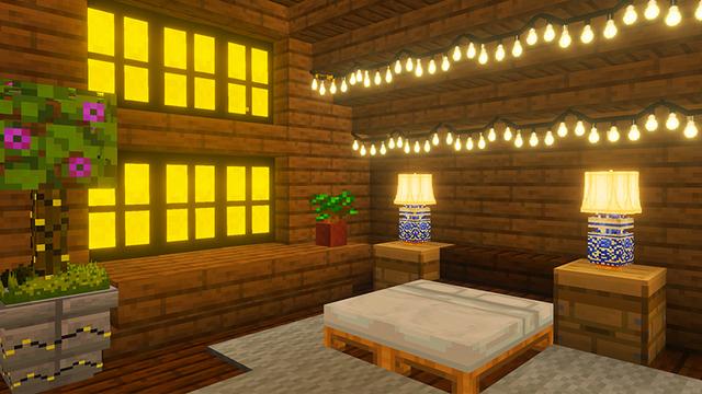 Screenshot of the Minecraft Bedrock Marketplace product Lights and Lamps Vibrant & Redstone Update Add-On created by KA Studios.
