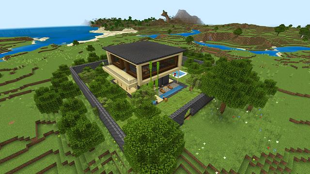Screenshot of the Minecraft Bedrock Marketplace product MC, But You Can't Touch Grass. created by KA Studios.