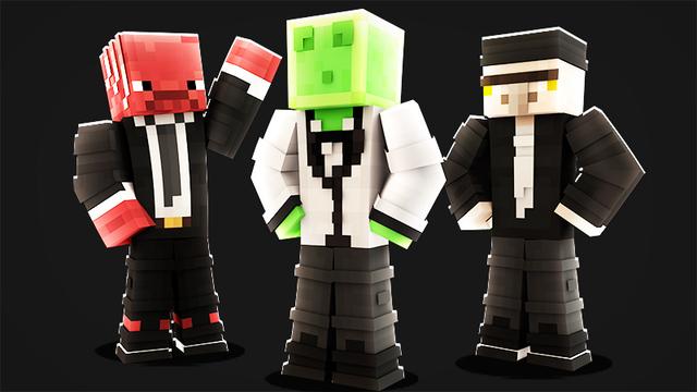 Thumbnail of the Minecraft Bedrock Marketplace product Mob In Suits created by KA Studios.
