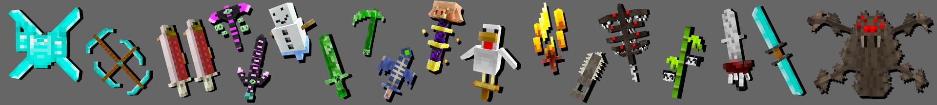 Panorama of the Minecraft Bedrock Marketplace product MOB ITEMS! created by KA Studios.